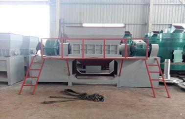 China Shredder 800 model 1-4T/H capacity, double roller shredder for timbers, wood blocks, steels, rubbers, and kitchen waste supplier