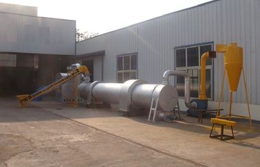 China 14kw Electric Energy Saving Sawdust Rotary Dryer For Rice Hull , Wood Shavings supplier