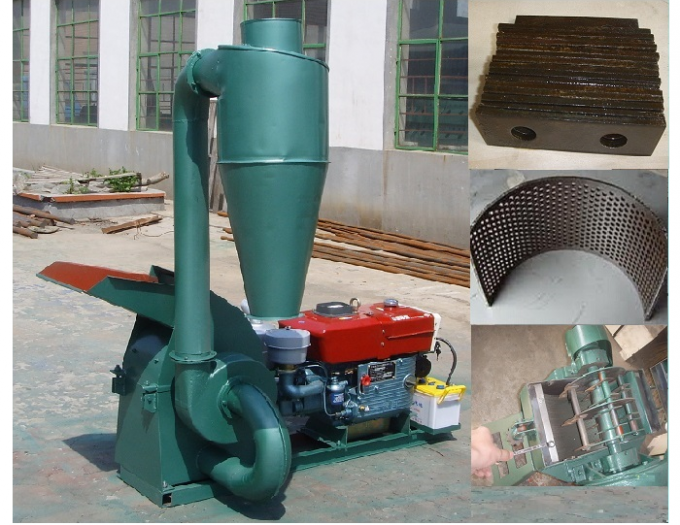 Low Consumption Mobile Pto Hammer Mill , Sawdust Hammer Mill Crusher
