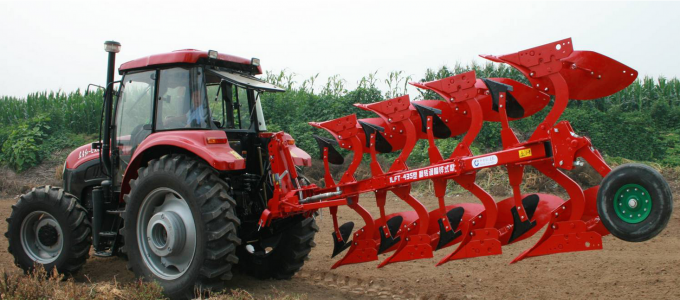 Hydraulic Reversible Plough Tractor Furrow Farm Plough Red Blue Green