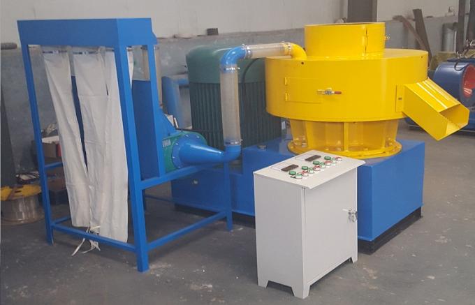 Ring Die Wood Pellet Mill Automatic Lubrication Dust Collecting System 55KW
